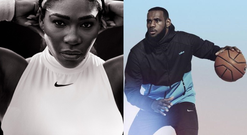 Nike homenageia Serena Williams e LeBron James no Nike&nbsp;WHQ