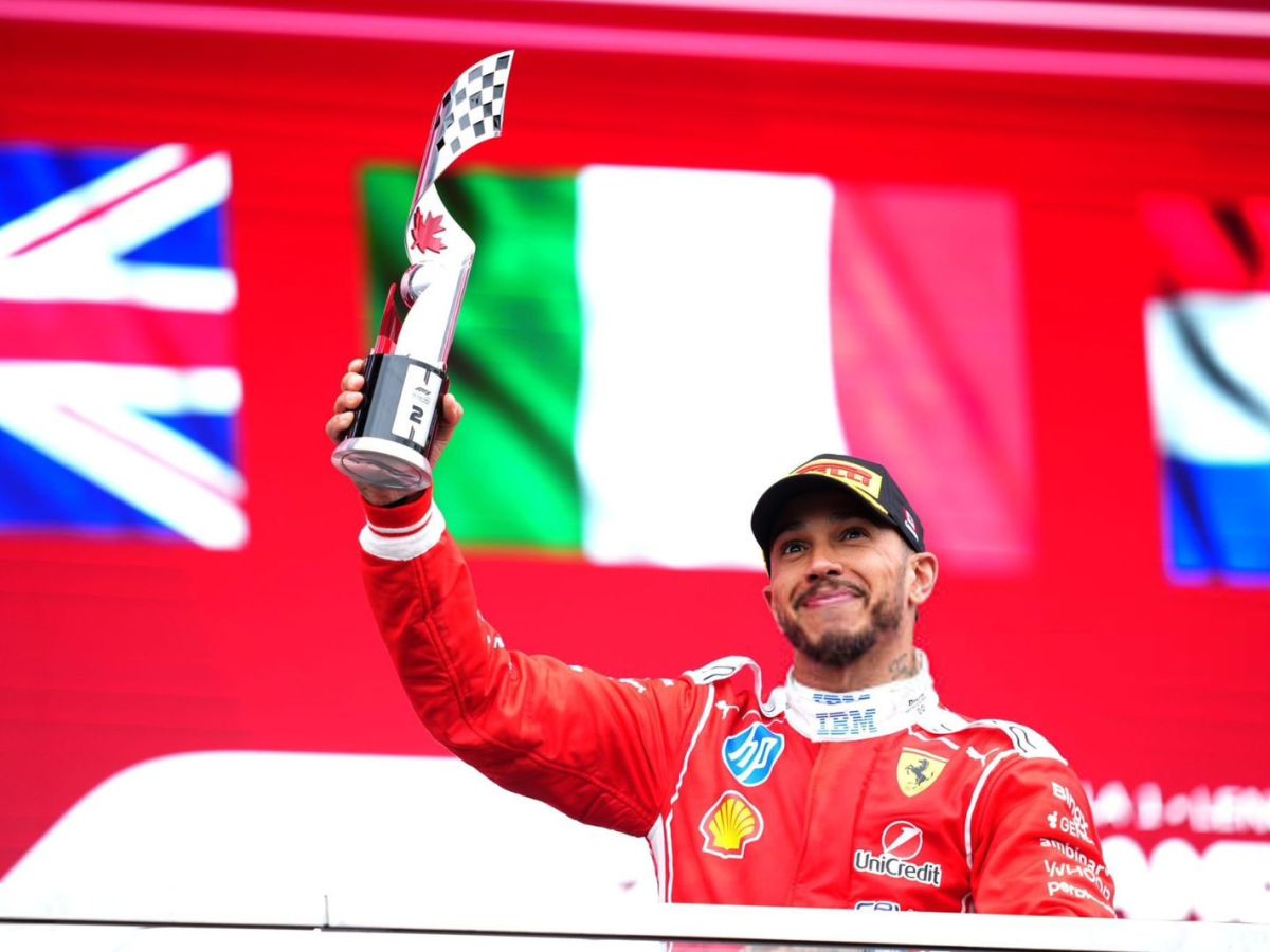 Lewis Hamilton dispensa simulador da Scuderia Ferrari e celebra “virada de chave” compódio no&nbsp;Canadá