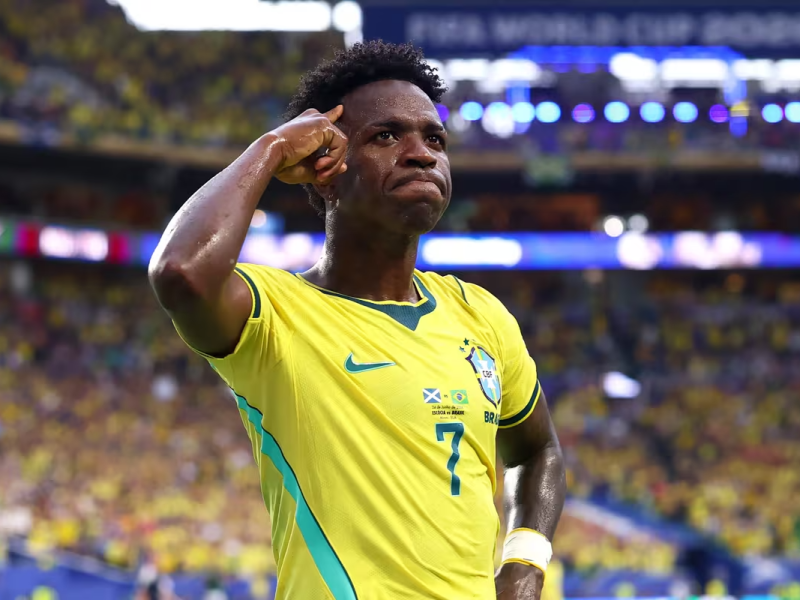 Com bela atuação de Vini Jr., Brasil bate a Escocia e garante 1 lugar na fase de&nbsp;grupos